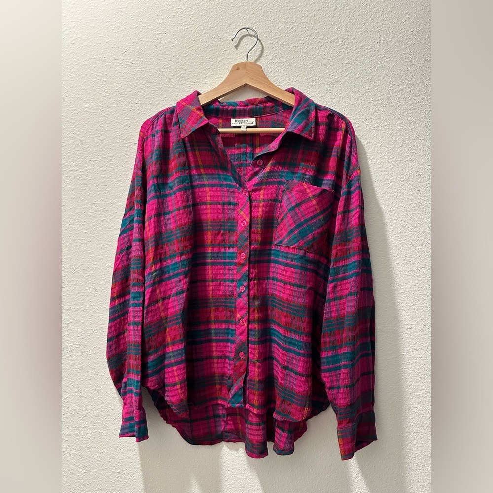 Hester & Orchard Plaid Blouse